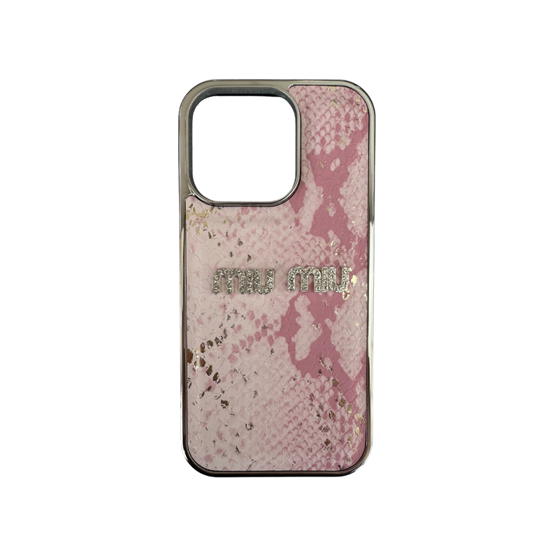 Shine MiuMiu maskica iPhone 16 Roza