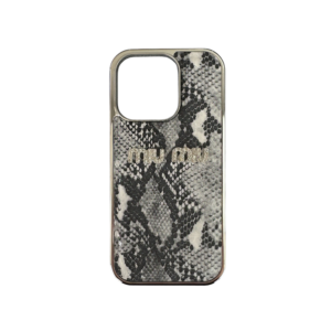 Shine MiuMiu maskica iPhone 16 Siva