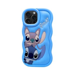 Silikonska maska Stitch iPhone 16 Plava