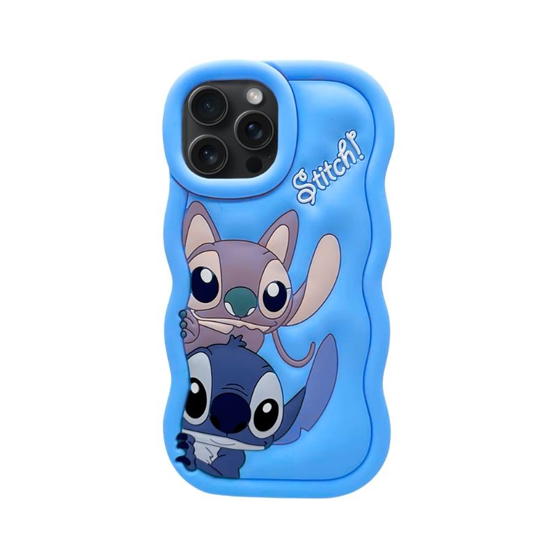 Silikonska maska Stitch iPhone 16 Pro Plava